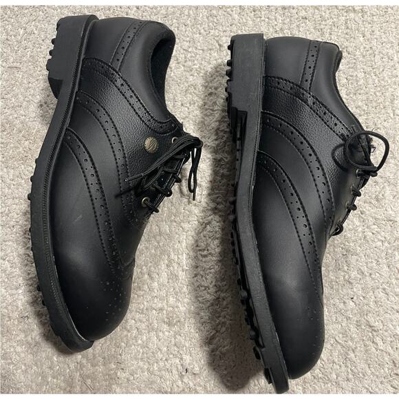 Niblick Outback Golf Saddle Shoes Men Size 8 Black Oxford 2740 0/97165 main image 11